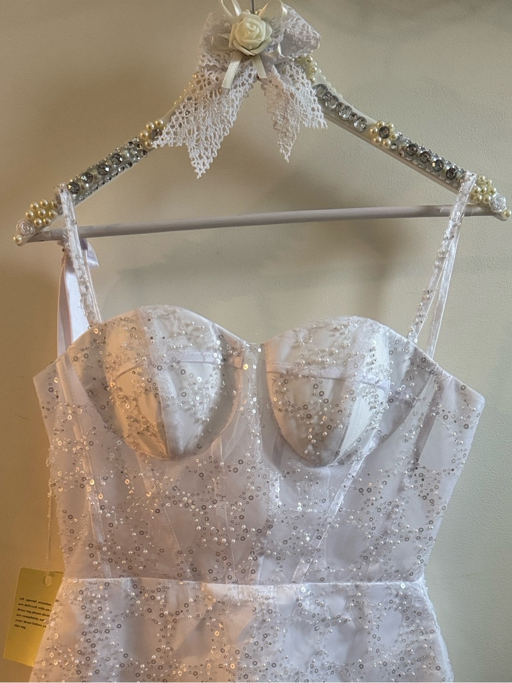 ✨ Handmade Bridal / Cottagecore Inspired Decorative Hangers – Set of 3 ✨